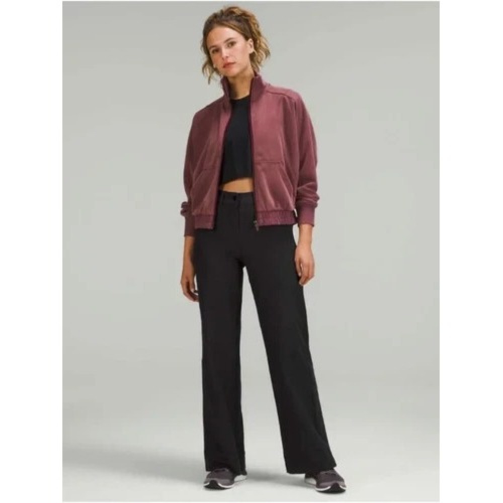 Lululemon City Sleek 5 Pocket Wide Leg Pant Black Size 28